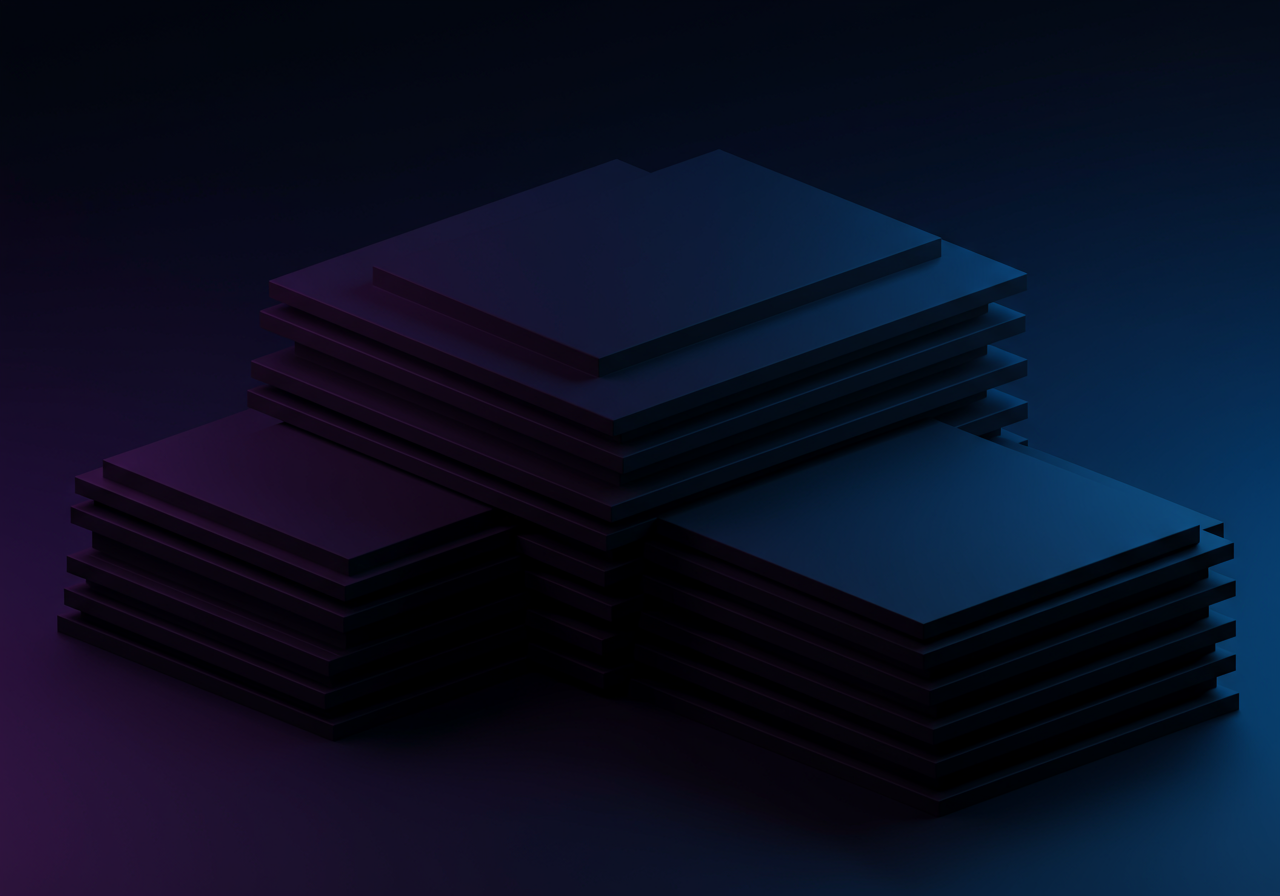 Abstract visualization of modular system assembly